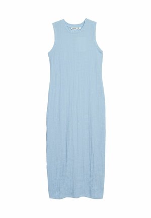 Kappahl, SLEEVELESS TEXTURED MIDI DRESS - Hverdagskjole - light blue