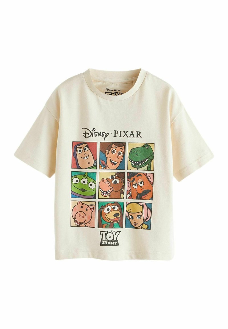 Next - TOY STORY SHORT SLEEVE REGULAR FIT - Apdrukāts T-krekls - ecru cream, Palielināt