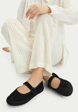 Roxy, ROXY ESPADRILLES WOMEN'S BLACK 5907964109556 - Ballerinasko m/ rem - black