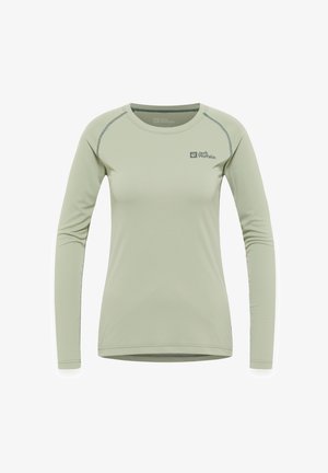Jack Wolfskin INFINITE LIGHT LS W - Long sleeved top - mint leaf