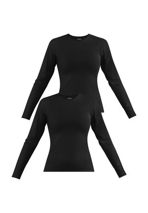 2 PACK - Langarmshirt - schwarz