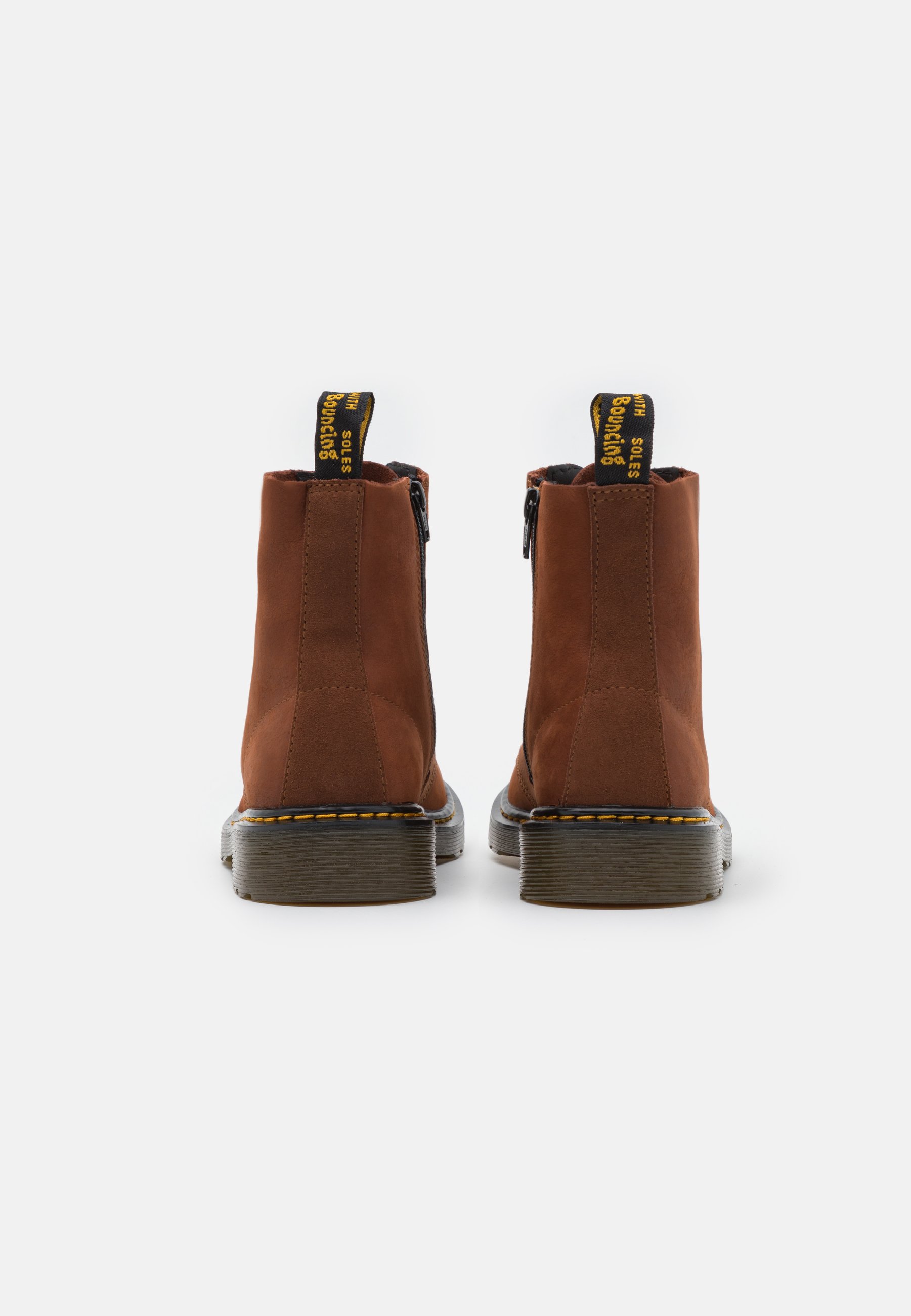 dr martens tan pascal zip boots