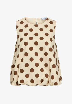 Object, TOP DOTTED - Débardeur - birch