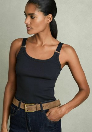REGULAR FIT - ISABELLA STRETCH RING STRAP - Top - navy