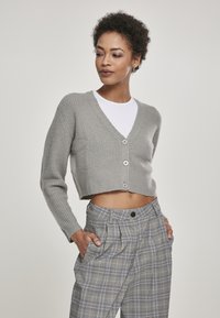 Urban Classics LADIES SHORT CARDIGAN - Adīta jaka - light grey