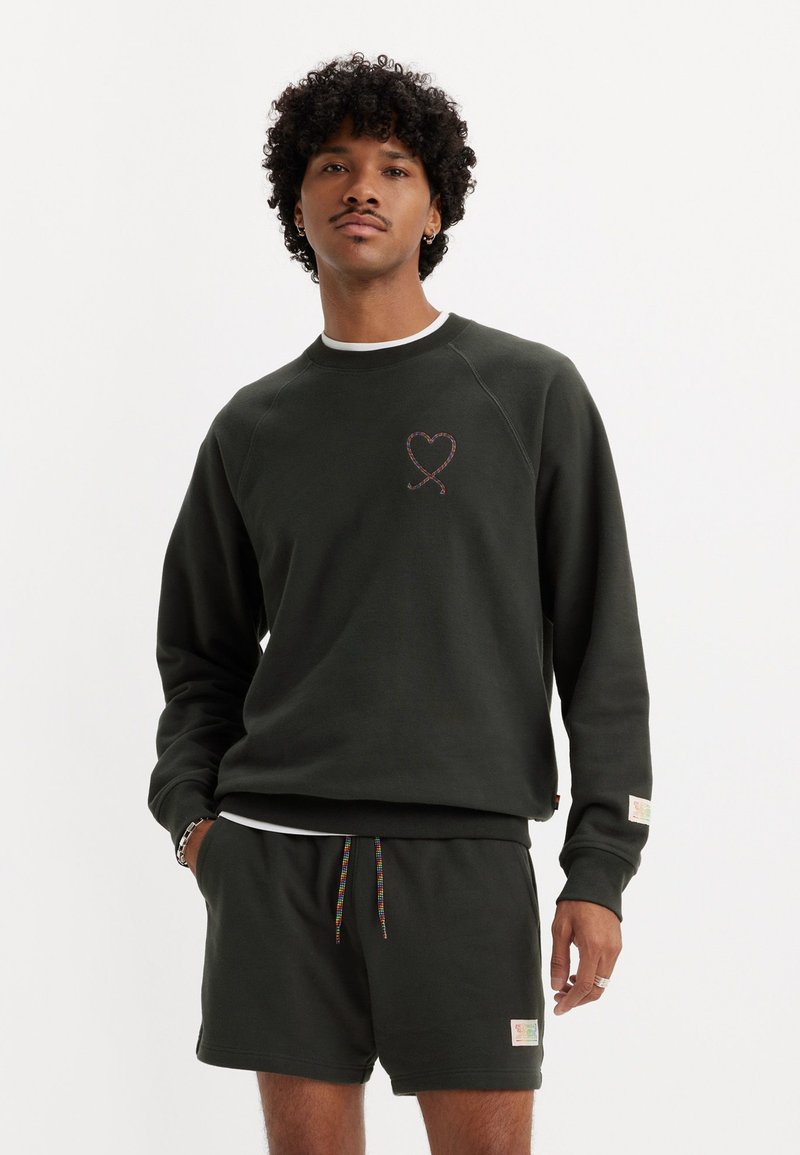 Levi's® RELAXED CREW UNISEX - Felpa - pirate black