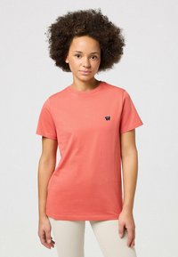 Wrangler REGULAR TEE - T-shirt basic - burnt sienna