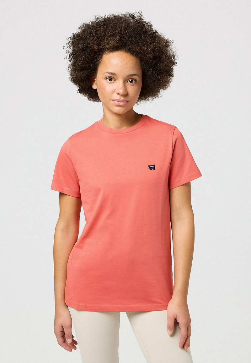 Wrangler REGULAR TEE - T-shirt basic - burnt sienna