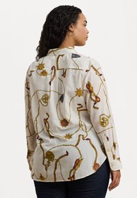 Lauren Ralph Lauren Woman CLASSIC FIT PRINT COTTON VOILE SHIRT - Hemdbluse - cream multi