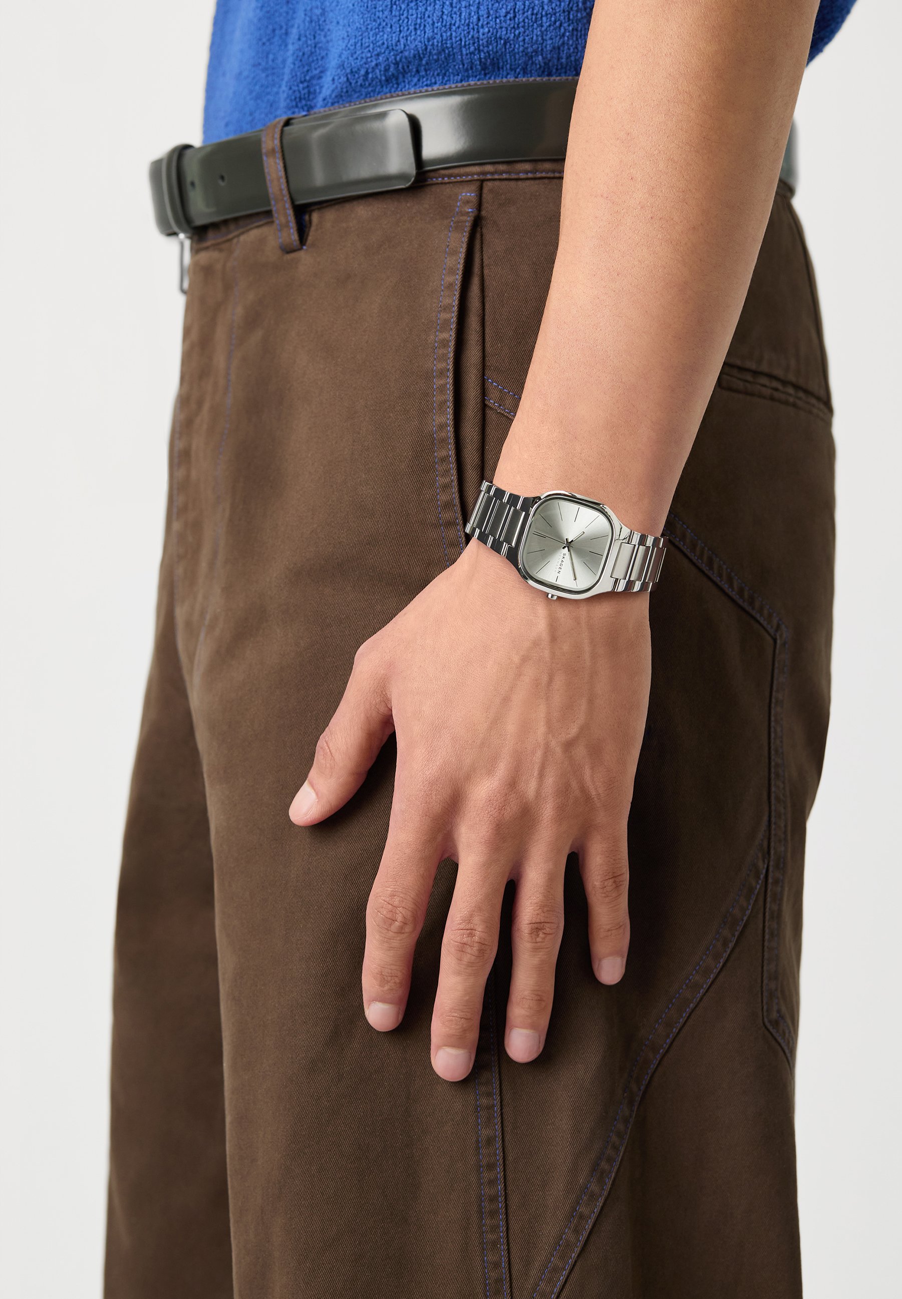 Skagen Holst Chronograph Medium Brown Multifunctional Leather Watch