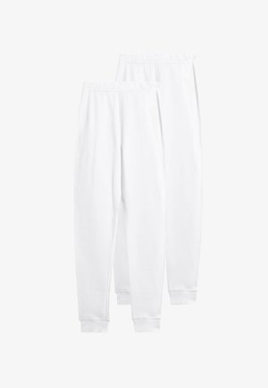 Marks & Spencer 2 PACK - Tracksuit bottoms - white