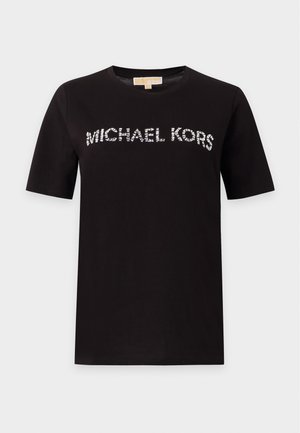 MICHAEL Michael Kors, MULTI RHINSTONE CLASSIC T - Обикновена тениска - black