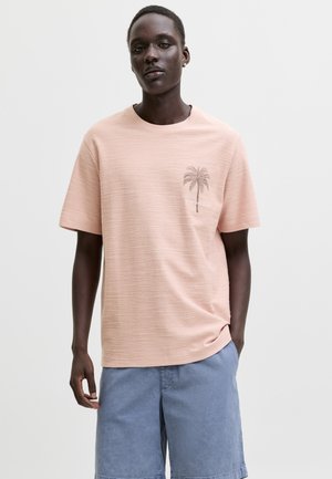 Jack & Jones PREMIUM, JPRBLAEMMETT TEE - Nyomott mintás póló - misty rose