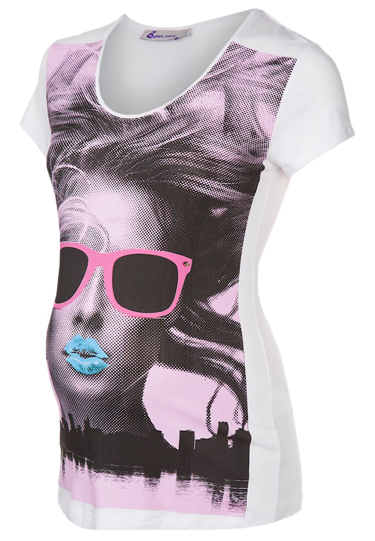 Queen Mum T-shirt print wit