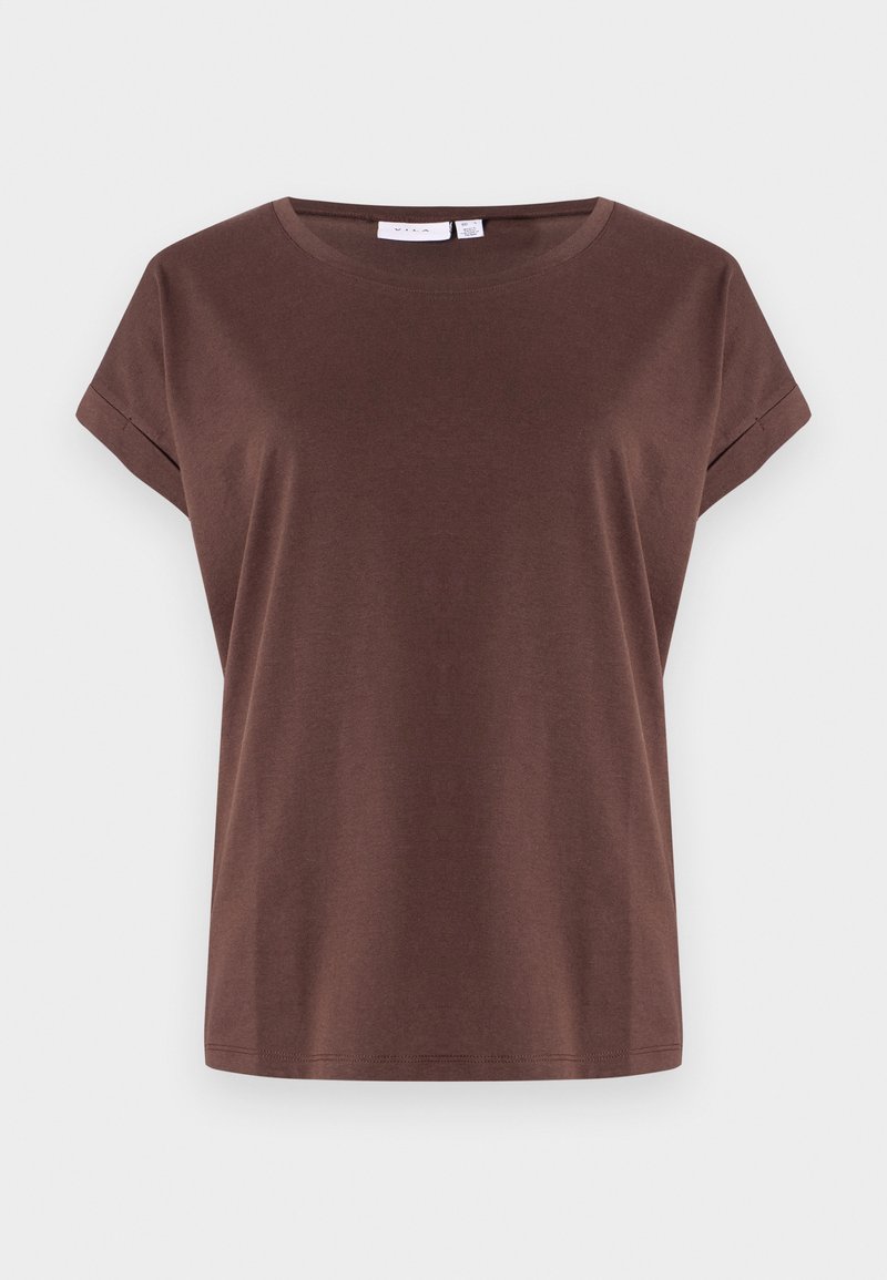 Vila T-shirt basic bruin