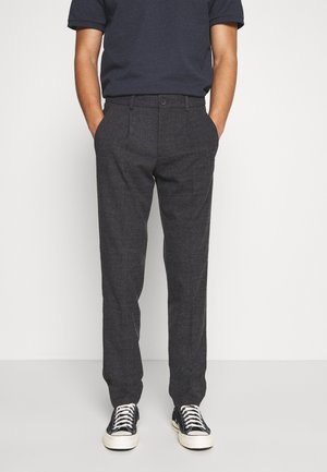 Stoffhose - mottled dark grey