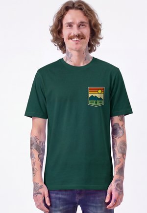 watapparel, GOOD VIBE UNISEX - Print T-shirt - glazed green
