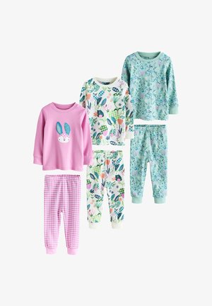Next, REGULAR FIT - SNUGGLE PYJAMAS 3 PACK .SET - Nachtwäsche Set - purple green bunny