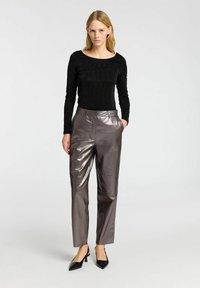 Selected Femme SLFANITA LOW BACK  - Langarmshirt - black