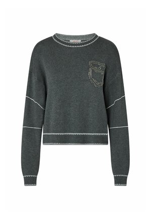 LIU JO, LIU JO PULLOVER MIT STEPPNÄHTEN - Πουλόβερ - dark grey