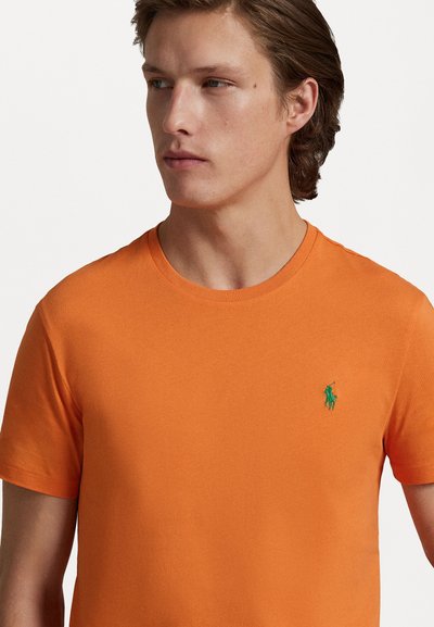 Polo Ralph Lauren CUSTOM SLIM FIT JERSEY CREWNECK T-SHIRT - Basic póló - bedford orange