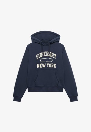 Superdry & Co, SUPERDRY ATHLETIC ESSENTIAL APPLIQUE CROPPED HOODIE.. - Kapuzenpullover - dark ink