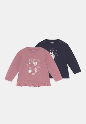 2 PACK - Pitkähihainen paita - dark blue/light pink
