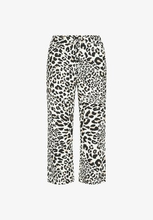 Angel of Style, CULOTTES, STRAIGHT LEG, LEOPARD PATTERN, ELASTIC WAISTBAND - Pantalon de survêtement - snow white