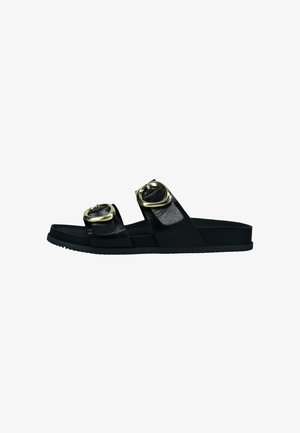 bugatti, Pantolette flach - schwarz