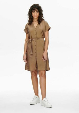 Shirt dress - brown