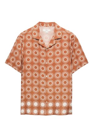 Marks & Spencer, PRINTED SHORT SLEEVE SHIRT - Skjorter - orange mix
