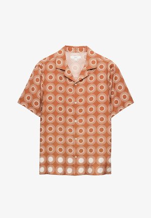 Marks & Spencer, PRINTED SHORT SLEEVE SHIRT - Skjorter - orange mix