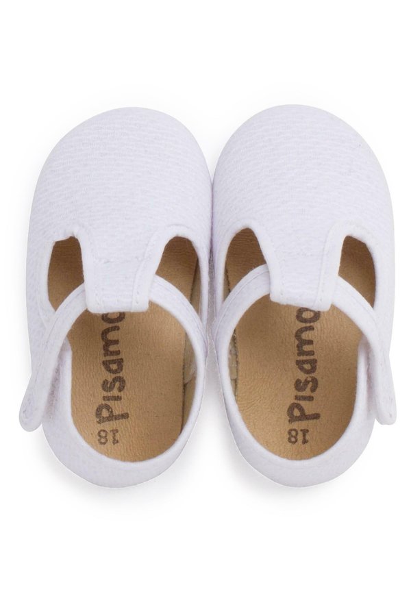 PEPITO PIQUÉ ACOLCHADO CIERRE ADHERENTE – Lauflernschuh – blanco