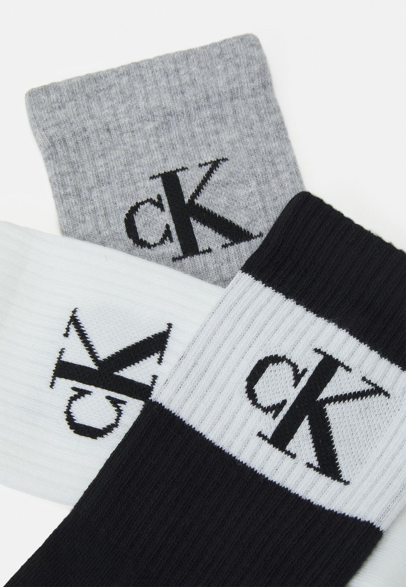 Damen Strumpfhosen | Calvin Klein Underwear SOCK MONOGRAM 3 PACK Socken black/schwarz - XL12130 Damen Strumpfhosen | Calvin Klein Underwear SOCK MONOGRAM 3 PACK Socken black/schwarz - XL12130