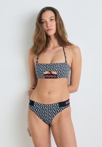 HUGO MONOGRAM BANDEAU - Bikinitopp - open white