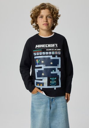 Name it, NKMAR MINECRAFT LS NREG TOP BOX NOOS BFU - Maglietta a manica lunga - black