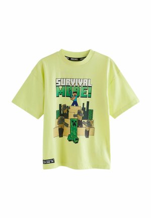 Next LICENSED MINECRAFT  - REGULAR FIT - T-Shirt print - lime green