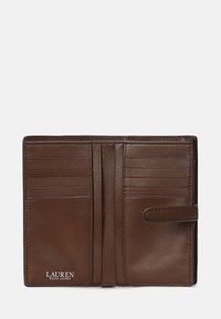 Lauren Ralph Lauren LOGO LEATHER WALLET - Portemonnee - dark mahogany