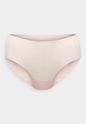 Roosa õmblusteta hipster-pesu pehme tekstuuriga, madala vöökohaga ja nähtamatute õmblusteta, mis tagab sileda sobivuse.