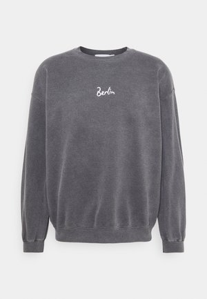 BERLIN BIRO PRINT UNISEX - Sweatshirt - black
