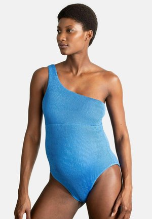 ONE SHOULDER TEXTURED MATERNITY - Badpak - blue