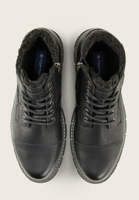 TOM TAILOR LICENCE  - Stivaletti stringati - black