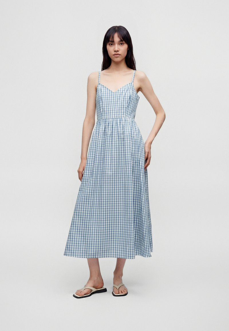 gap blue and white dress CELEBRATION - Maxi dress Ebay Size:Size 24W petite mother of the bride MISSGUIDED Ribbed Knit Long