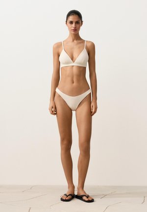 OYSHO, U-CUT BUBBLE-TEXTURE MEDIUM-COVERAGE - Bikinibroekje - stone