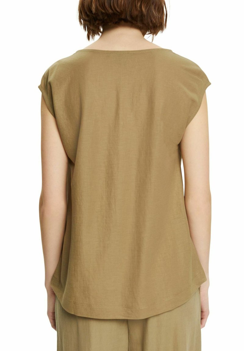 Damen T-Shirts | Esprit Collection TEE T-Shirt basic khaki green/grün-meliert - XK06542 Damen T-Shirts | Esprit Collection TEE T-Shirt basic khaki green/grün-meliert - XK06542