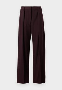 WIDE LEG TROUSER - Hlače - deep mahogany