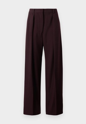 WIDE LEG TROUSER - Housut - deep mahogany