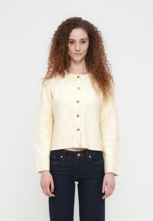 CREW CARDI JETSTREAM CABLE - Cardigan - off white