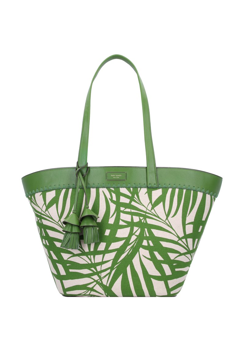 kate spade new york THE PIPER PALM Shopping Bag bitter greens multi