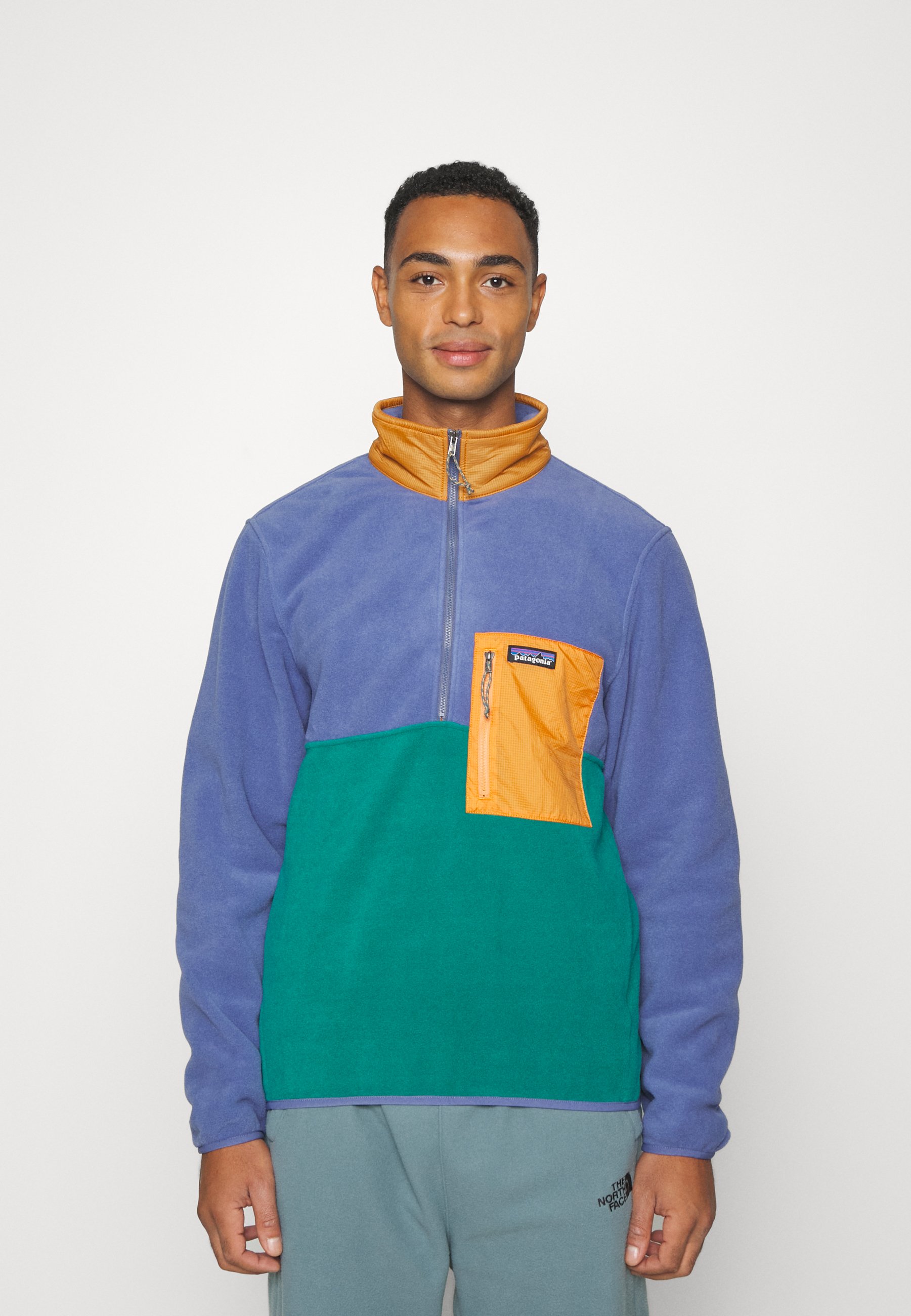 Patagonia blue and green fleece Clearance